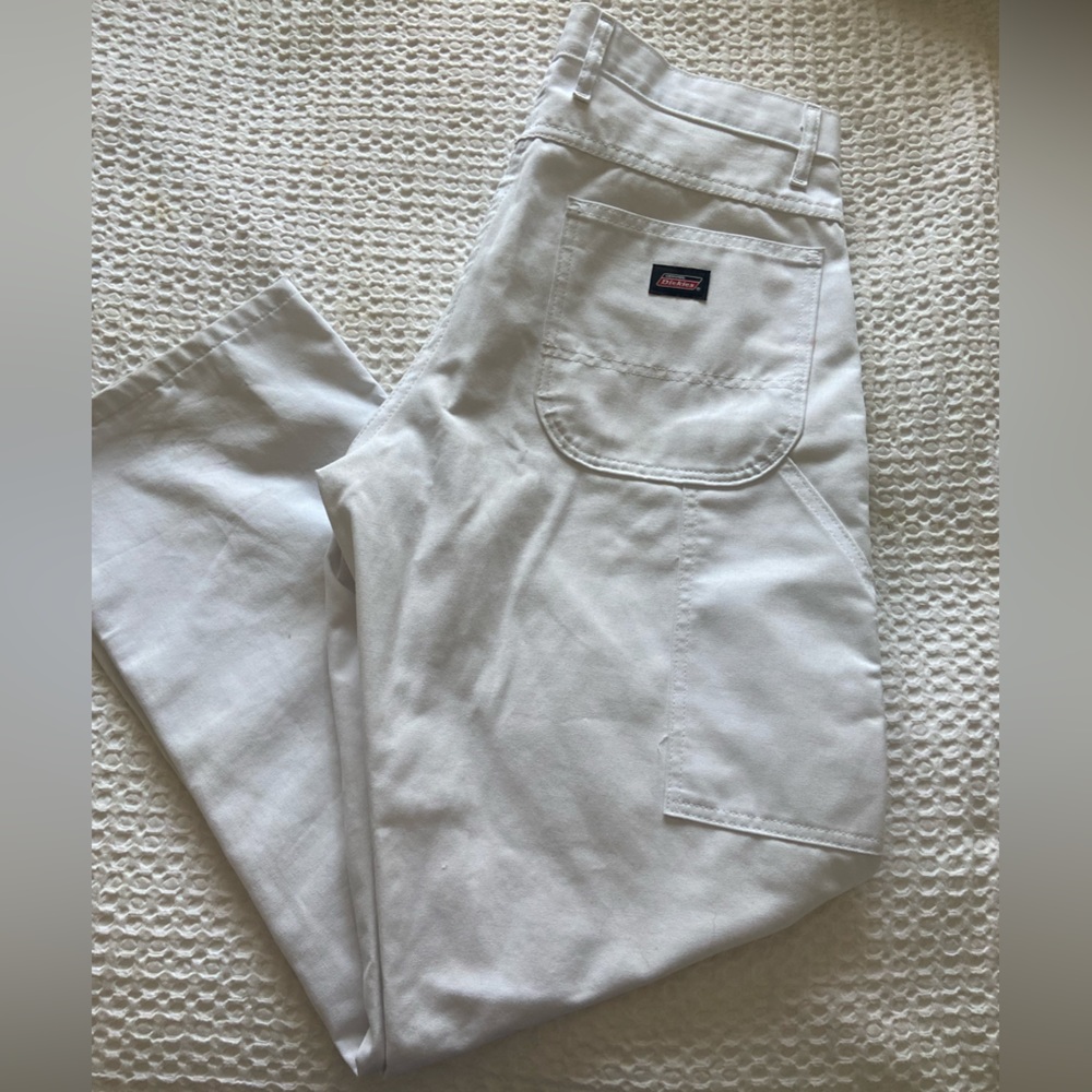 Dickies Wide Leg Pants (WHITE)